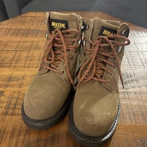 Brazos Women's Brown Lace Up Boots